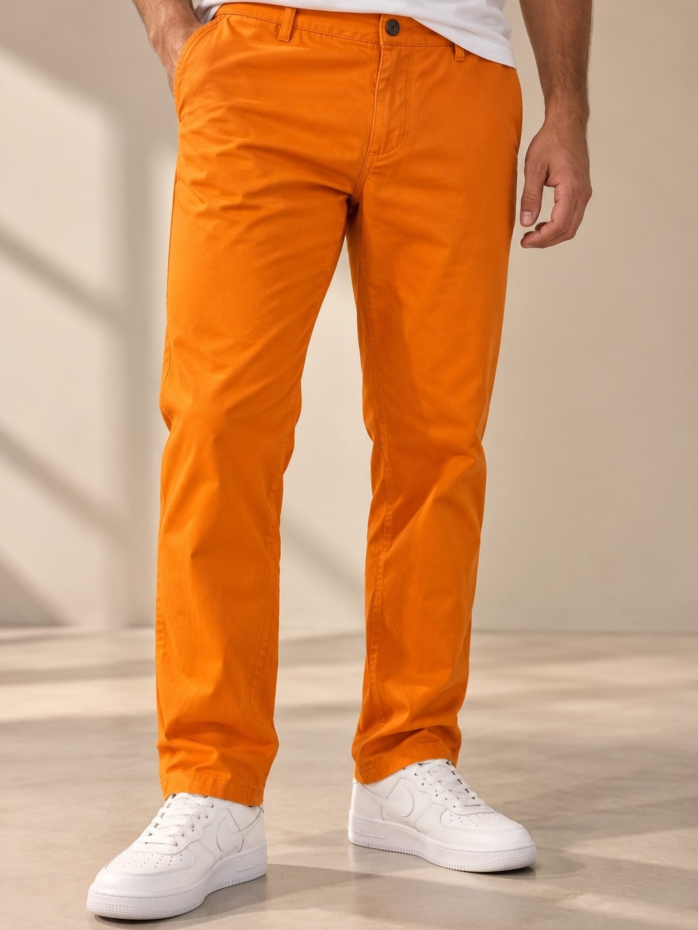 Dockers Game Day Khakis Men's 34 Orange Slim Tapered Twill Khaki Pants